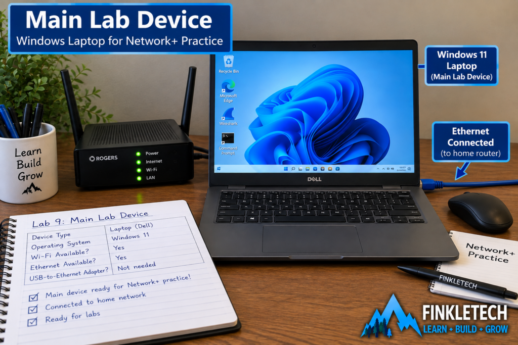 Main lab laptop or desktop setup